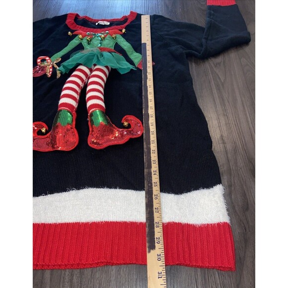 KELA ELF UGLY LONG CHRISTMAS SWEATER UNISEX X-LARGE - Picture 9 of 14